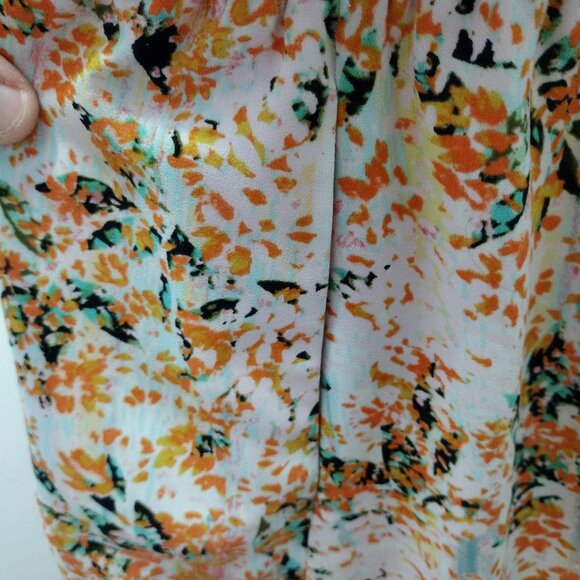 APT 9 XXL Floral Sleeveless Dress Zip Front Elastic Waist Spring Summer - Picture 7 of 12